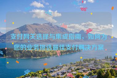 支付网关选择与集成指南，如何为您的业务挑选最佳支付解决方案
