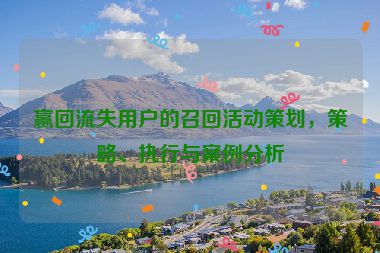 赢回流失用户的召回活动策划，策略、执行与案例分析