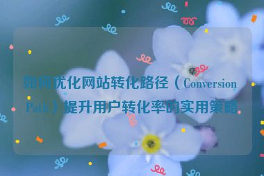 如何优化网站转化路径（Conversion Path）提升用户转化率的实用策略