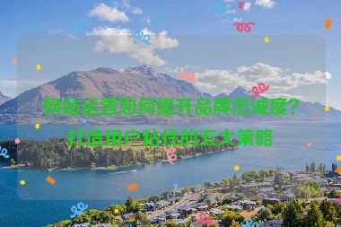 网站运营如何提升品牌忠诚度？打造用户粘性的五大策略