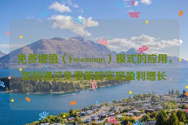 免费增值（Freemium）模式的应用，如何通过免费策略实现盈利增长