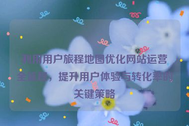 利用用户旅程地图优化网站运营全流程，提升用户体验与转化率的关键策略