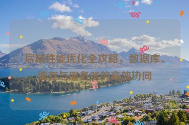 后端性能优化全攻略，数据库、缓存与服务器的高效协同