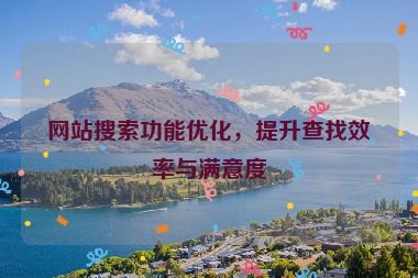 网站搜索功能优化，提升查找效率与满意度