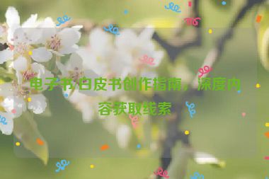 电子书/白皮书创作指南，深度内容获取线索